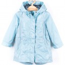 kurtka deszczowa w kolorze jasno niebieskim idealna na deszczowy początek wiosny